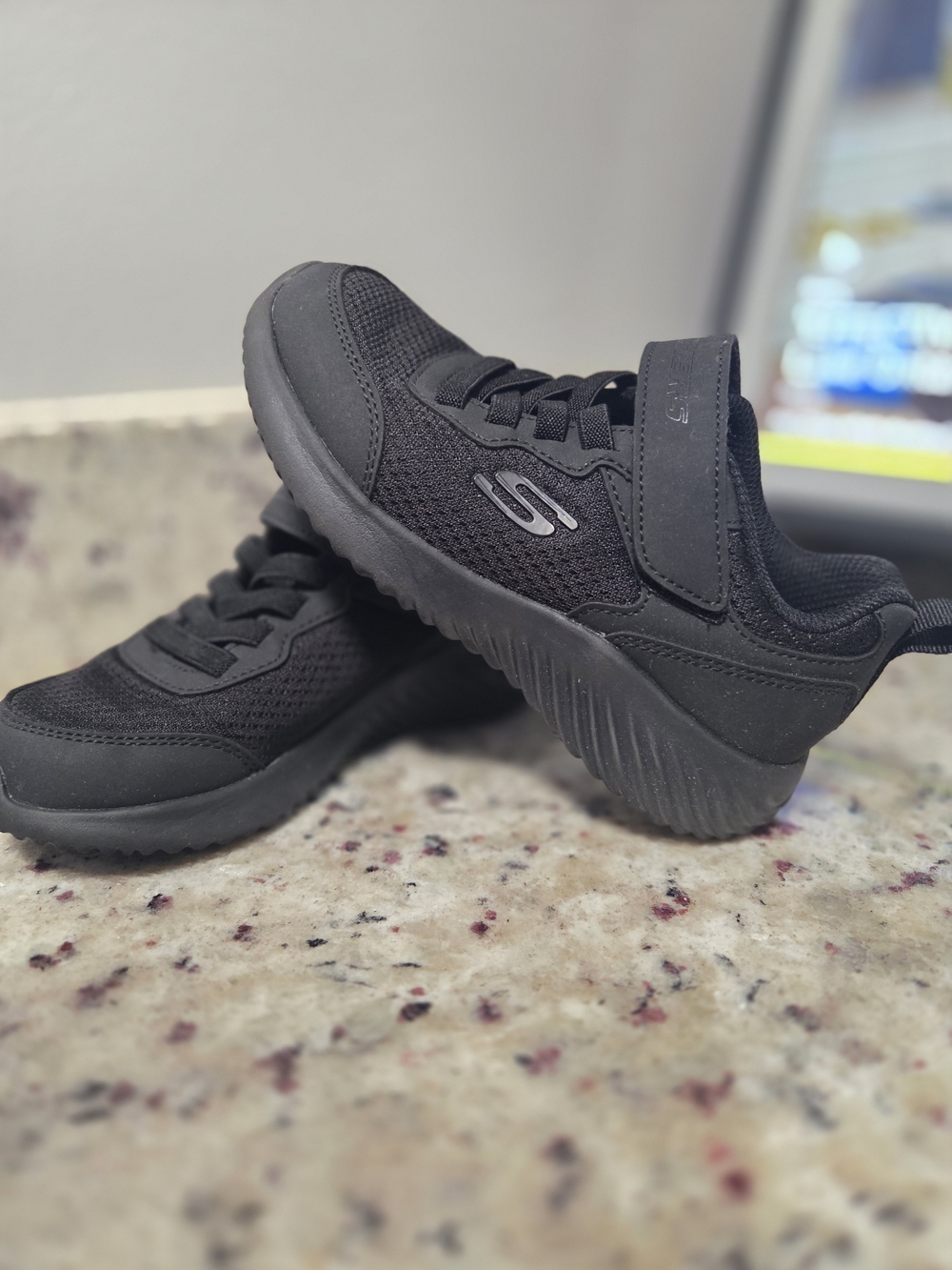 Skechers Kids Black Slip-On Athletic Sneaker